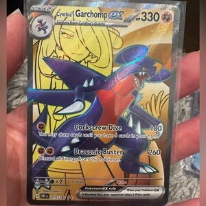 Cynthia's Garchomp EX Pokémon Card